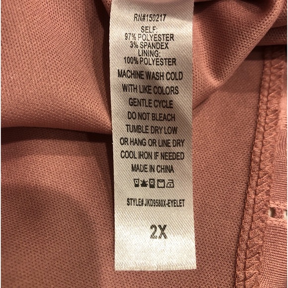 NWT | Vibe Sportswear Babydoll Eyelet Long Sleeved Mini Dress - Picture 11 of 13